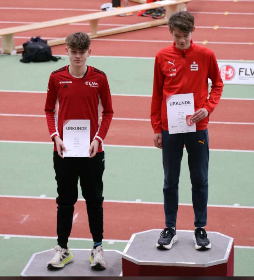 Theo Utsch CLV Siegerland Westfälische Hallenmeisterschaften 300 m Lauf Platz 2