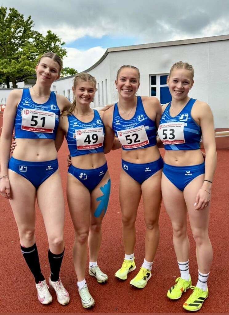 Westfalenmeisterinnen 4 x 400 m LG Kindelsberg Kreuztal